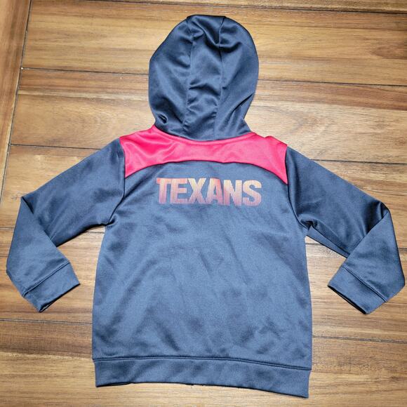 NFL Team Apparel Toddler Houston Texans Full Zip Hooded Jacket - Size 4T - Picture 3 of 6